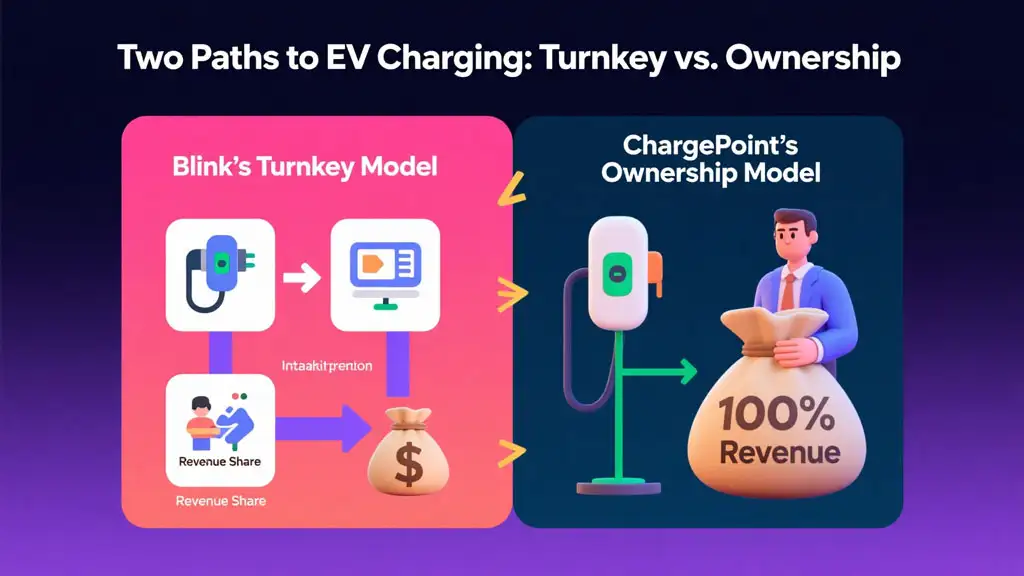 ChargePoint vs blink business model