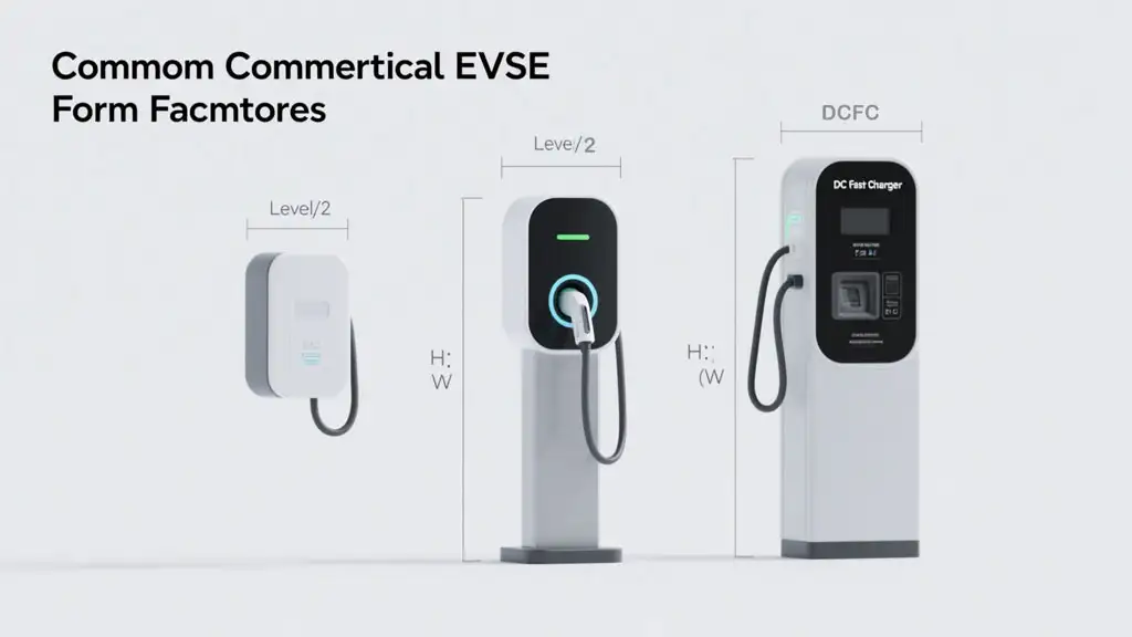 Commercial EV Charger Form Factors
