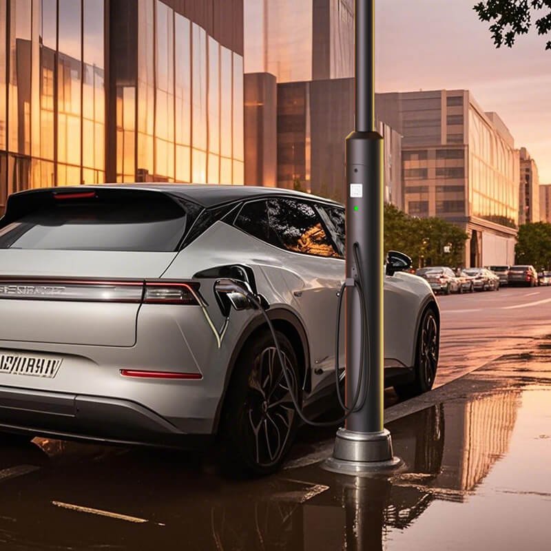 Light-Pole-EV-Charging-Post